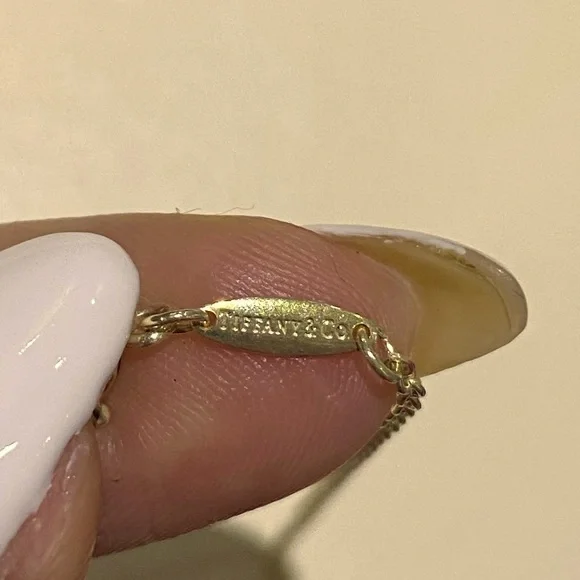 TIFFANY & CO OPEN HEART PENDANT CHAIN NECKLACEELSA PERETTI 27MM
